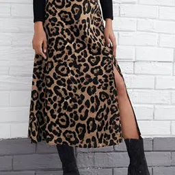Dream Beauty Fashion Royal Tiger Printed A-Line Midi Skirt-picture-19