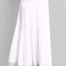 Mera Rang Pure Cotton Flared Maxi Skirt-image-30