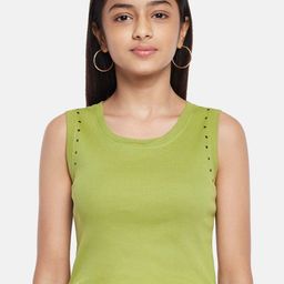 Coolsters by Pantaloons Girls Olive Green T-shirt-picture-16