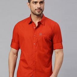 Provogue Classic Slim Fit Opaque Casual Shirt-image-22