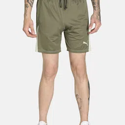 Puma Men Olive Green Sports Shorts-image-22