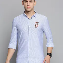 SHOWOFF Men Classic Striped Cotton Casual Shirt-image-36