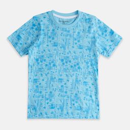 Pantaloons Junior Boys Conversational Printed Cotton T-shirt-picture-28