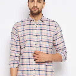 Duke Men Slim Fit Checked Casual Shirt-image-24