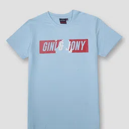 Gini and Jony Boys Blue Typography  T-shirt-image-36