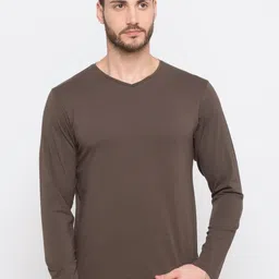Status Quo V-Neck Full Sleeve Cotton T-shirt-image-5