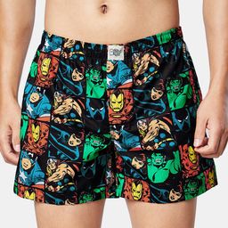 The Souled Store Men Marvel Printed Cotton Shorts-picture-17