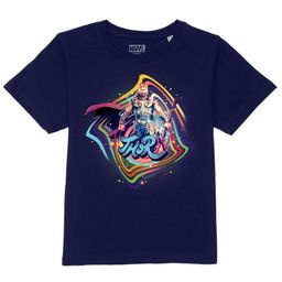 Marvel by Wear Your Mind Boys Navy Blue Thor Printed Indigo T-shirt-image-33