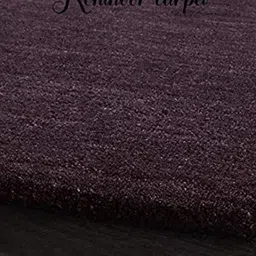 IMRA CARPET Purple Solid Handmade Woollen Carpet-image-5