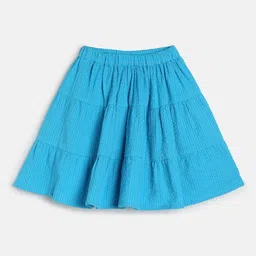 MINI KLUB Girls Cotton Flared Mini Skirt-image-31