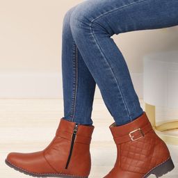 Picktoes Women Tan Regular Top Boots-45
