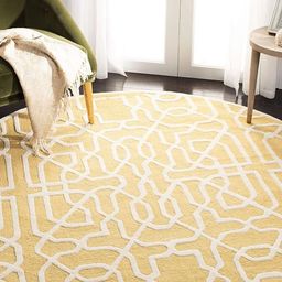 Safiya Carpet Yellow & Cream Geometric Hand-Tufted Woollen Carpet-image-44