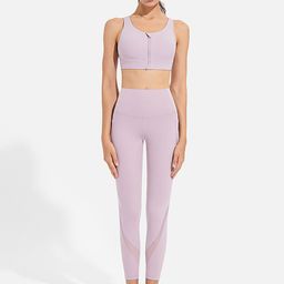 JC Collection Women Purple Solid Dry Fit Ankle Length Tights-image-59
