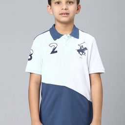Beverly Hills Polo Club Boys Colourblocked Polo Collar Cotton T-shirt-image-89