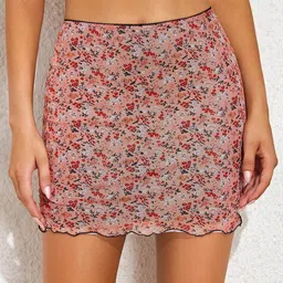 LULU & SKY Floral Printed Mini Skirts-picture-39