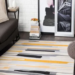 Safiya Carpet Beige Abstract Hand-Tufted Woollen Carpets-image-21
