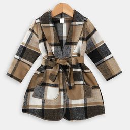 Hopscotch Girls Checked Patterned Over Coats-picture-32