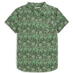 Marks & Spencer Boys Floral Printed Cotton Casual Shirt-image-61
