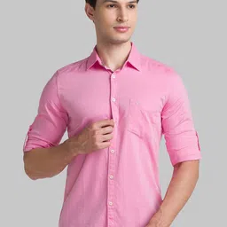 Parx Men Red Slim Fit Casual Shirt-image-34