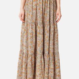 ALL WAYS YOU Floral Printed Tiered Maxi Skirt-picture-30