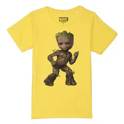 Marvel by Wear Your Mind Boys Yellow Printed T-shirt-picture-47
