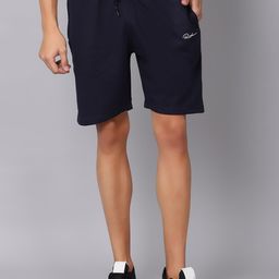 Rodamo Men Navy Blue Slim Fit Sports Shorts-image-55