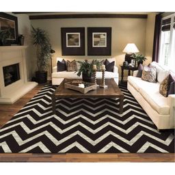 IMRA CARPET Black Geometric Woollen Carpet-picture-42