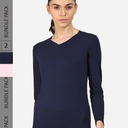 appulse Pack Of 2 V-Neck Slim Fit T-Shirt-picture-29