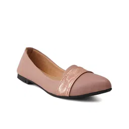 SCENTRA Women Nude-Coloured Ballerinas with Bows Flats-picture-37