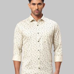 Park Avenue Slim Fit Floral Printed Cotton Casual Shirt-image-28