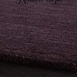 IMRA CARPET Purple Solid Anti-Skid Woollen Carpet-picture-30