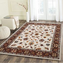 IMRA CARPET Grey & White Floral Traditional Woollen Carpet-picture-9