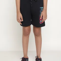 Octave Boys Typography Printed Mid Rise Knitted Cotton Sports Shorts-image-90
