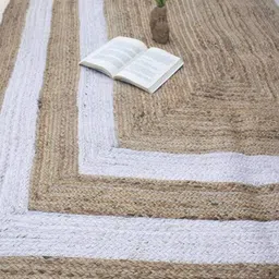 Art Avenue Kabila Beige & White Braided Jute Rectangular Rug-image-87