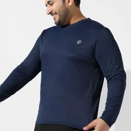 Instafab Plus Size Long Sleeves Flex Activewear T-shirt-22