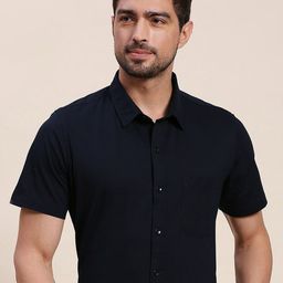 INVICTUS Original Slim Fit Short Sleeves Knit Formal Shirt-image-26
