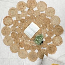 Art Avenue Simpler Beige Braided Round Jute Rugs-image-53