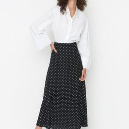 Trendyol Geometric Printed Opaque A-Line Maxi Skirts-picture-42