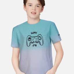 Gini and Jony Boys Graphic Printed Cotton T-shirt-45