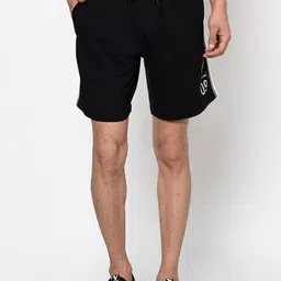 Octave Men Black Regular Shorts-image-8