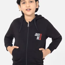 Bodycare Boys Hooded Front-Open Fleece Straight Sweatshirts-image-10