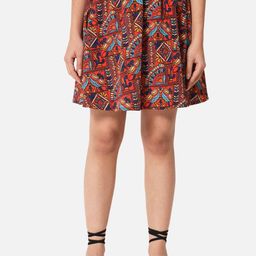 BAESD Printed A-Line Skirt-image-19