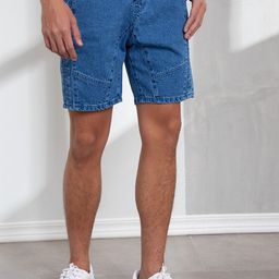ORIGIN BY ZALORA Men Blue Organic Cotton Denim Shorts-image-48