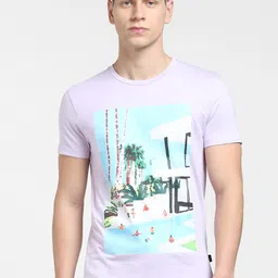 Jack & Jones Men Typography Printed Tropical Slim Fit Cotton T-shirt-picture-44