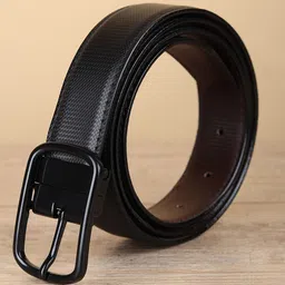 Kastner Men Black & Brown Textured Reversible Formal Belt-image-39