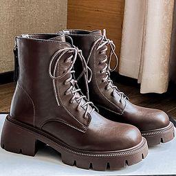 LULU & SKY Women Block-Heeled Zip-Up Mid-Top Regular Boots-43