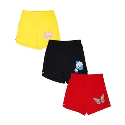 Luke & Lilly Girls Pack Of 3 Girls Mid-Rise Cotton Shorts-image-92