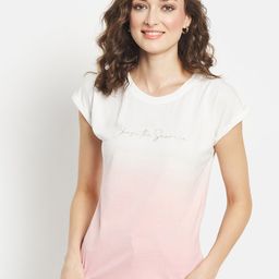 METTLE Women Pink Typography Extended Sleeves T-shirt-picture-34