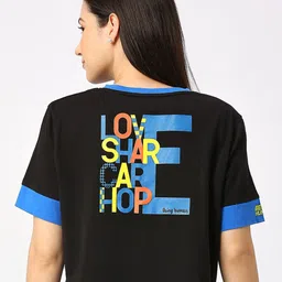 Being Human Typography Printed Round Neck Boxy Fit Cotton T-shirt-image-23