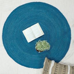 Art Avenue Norm Blue Braided Round Jute Rug-image-70